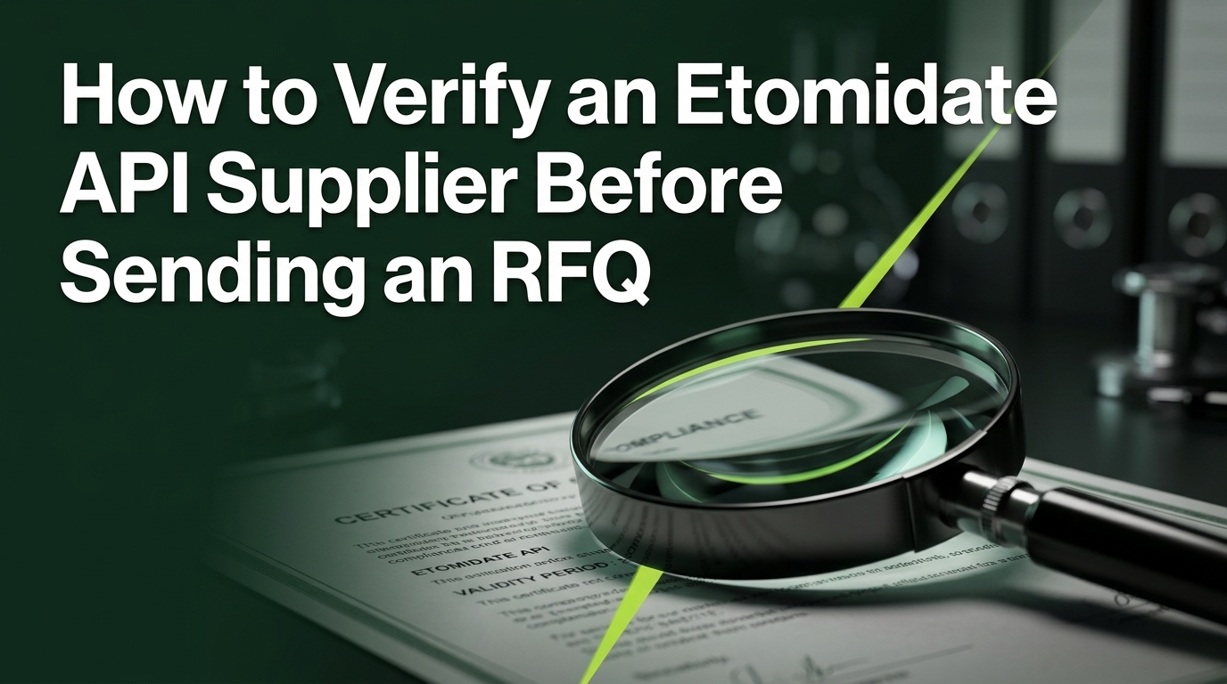 How to Evaluate the Long-Term Reliability of an Etomidate API Supplier