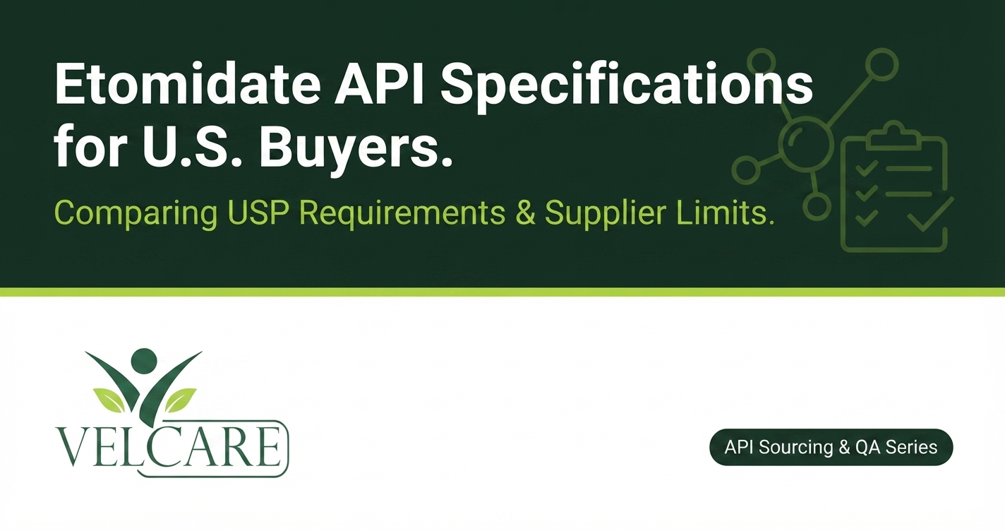 Etomidate API Specifications For U.S. Buyers: How To Compare USP Requirements And Supplier Limits