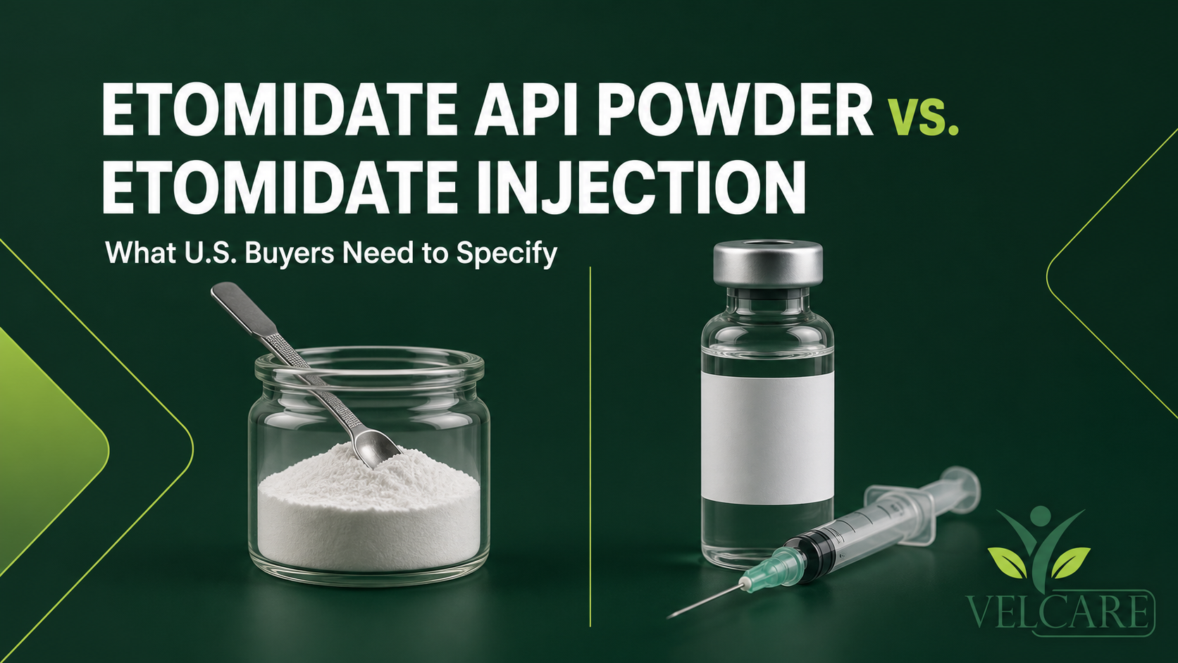 Etomidate API Powder vs. Etomidate Injection: What U.S. Buyers Need to Specify